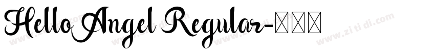 Hello Angel Regular字体转换